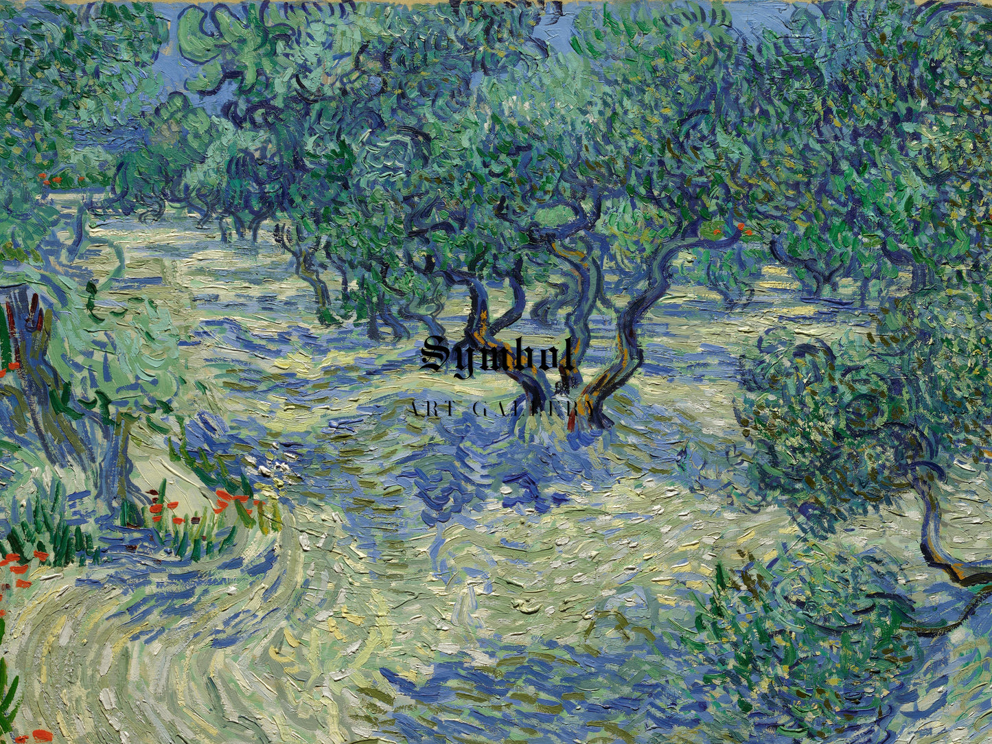 Olive Orchard by Vincent van Gogh 1889, Wall Art Print, Fine Art Reproduction, Museum Quality Decor, Poster