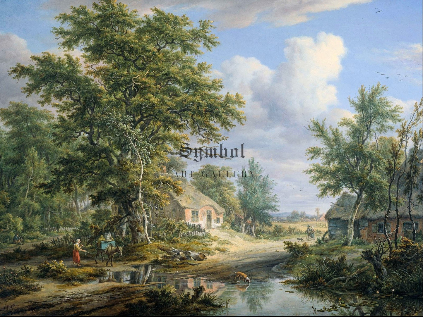 Farms on the Fringe of a Wood by Egbert van Drielst 1812, Wall Art Print, Fine Art Reproduction, Museum Quality Decor, Poster