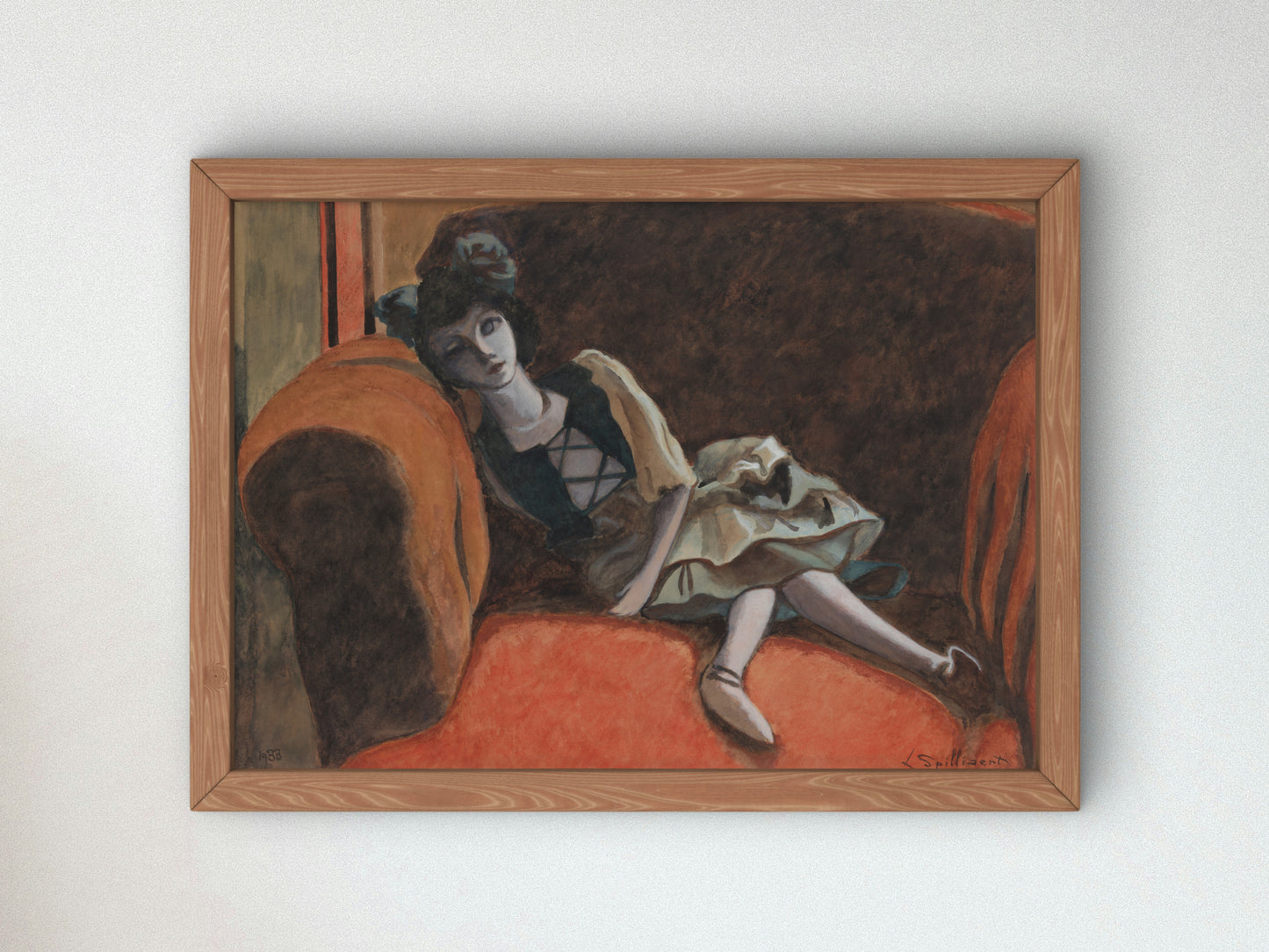 Pop by Léon Spilliaert 1933, Wall Art Print, Fine Art Reproduction, Museum Quality Decor, Poster