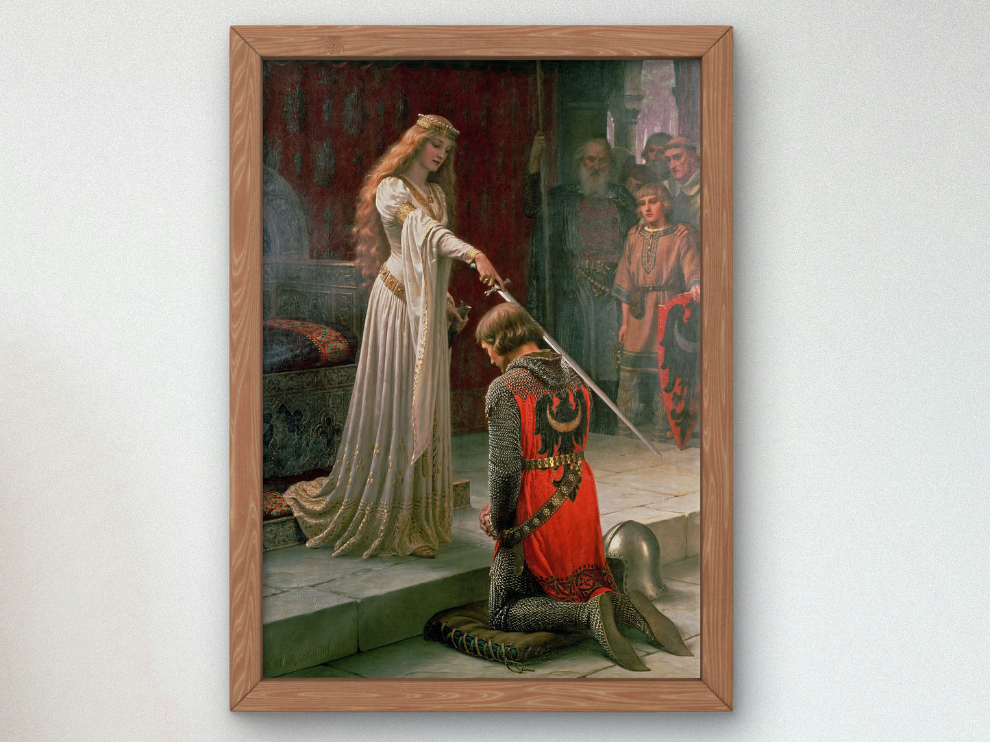 The Accolade by Edmund Blair Leighton 1901, Wall Art Print, Fine Art Reproduction, Museum Quality Decor, Poster