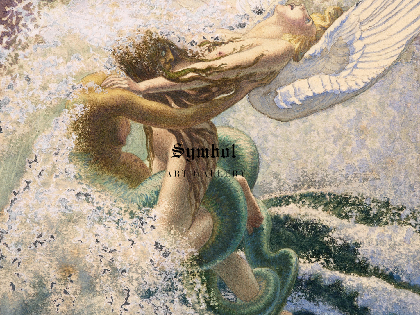 Spleen and Ideal, illustration for The Flowers of Evil by Carlos Schwabe 1891, Wall Art Print, Fine Art Reproduction, Museum Quality Decor