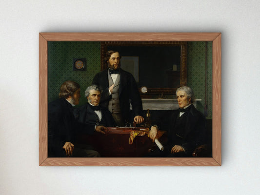 Deputation to Faraday by Edward Armitage 1873, Wall Art Print, Fine Art Reproduction, Museum Quality Decor, Poster