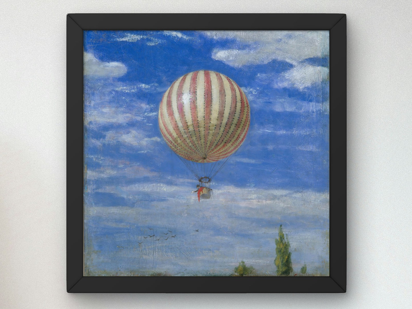 The Balloon by Pál Szinyei Merse 1878, Wall Art Print, Fine Art Reproduction, Museum Quality Decor, Poster