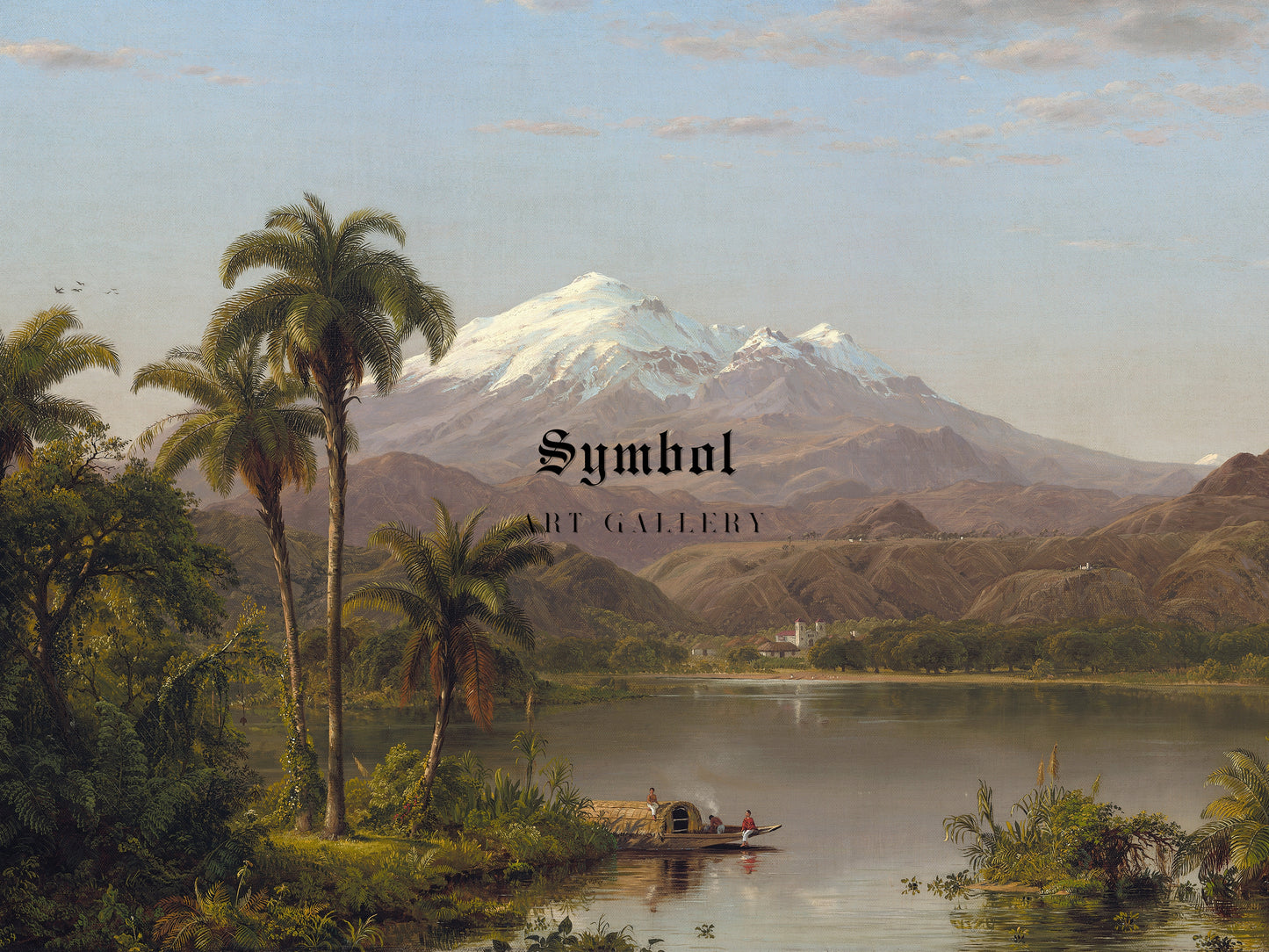 Tamaca Palms by Frederic Edwin Church 1854, Wall Art Print, Fine Art Reproduction, Museum Quality Decor, Poster
