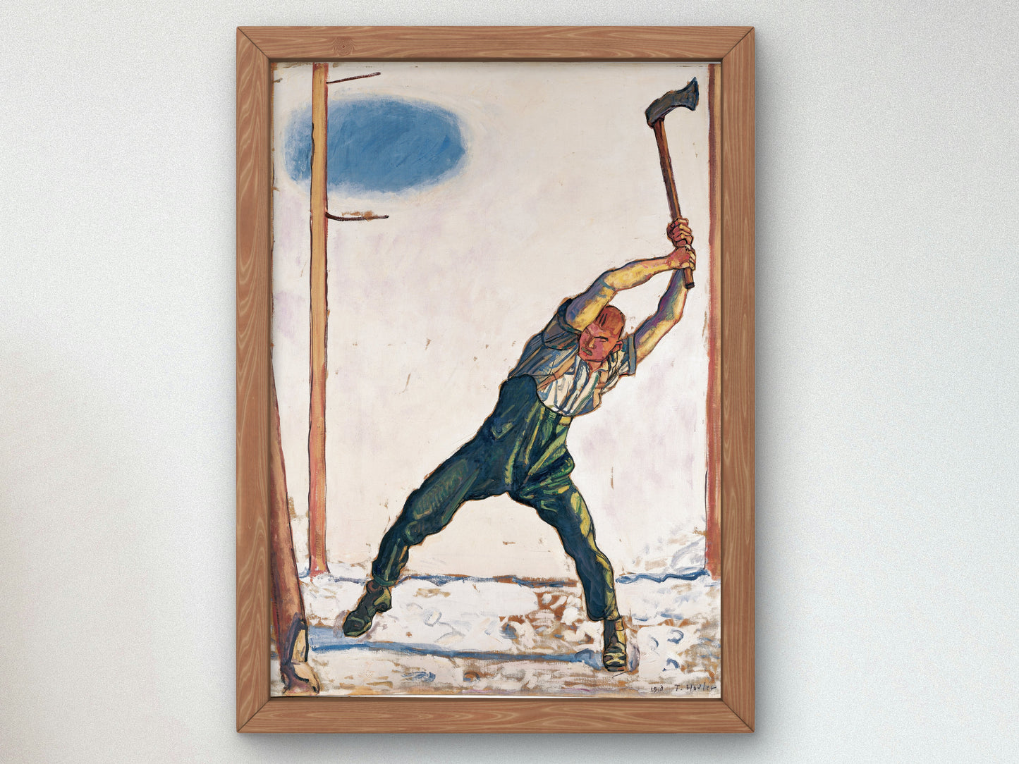 Woodcutter by Ferdinand Hodler 1910, Wall Art Print, Fine Art Reproduction, Museum Quality Decor, Poster