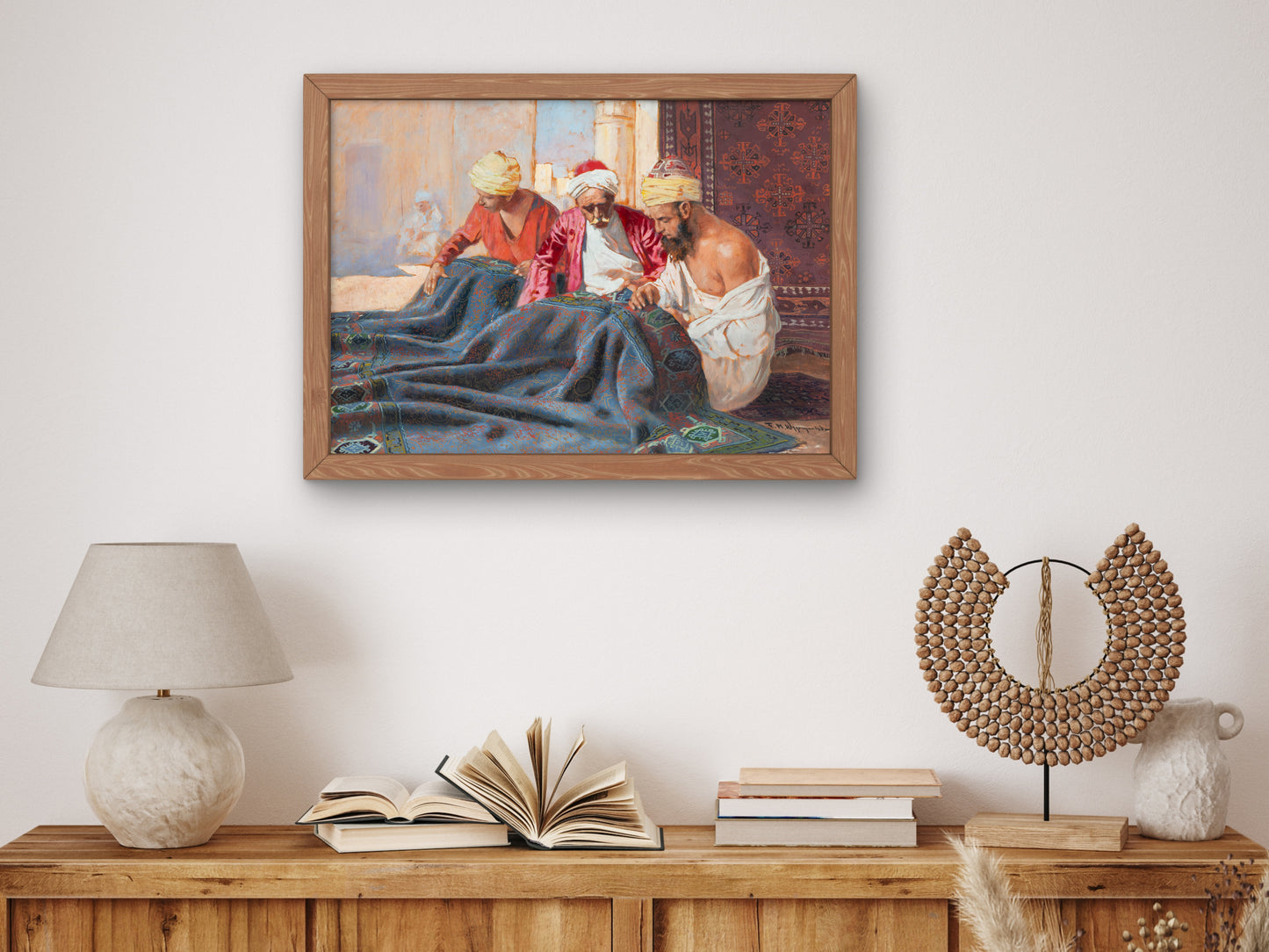 Carpet Sellers by Feliks Michał Wygrzywalski 1885, Wall Art Print, Fine Art Reproduction, Museum Quality Decor, Poster