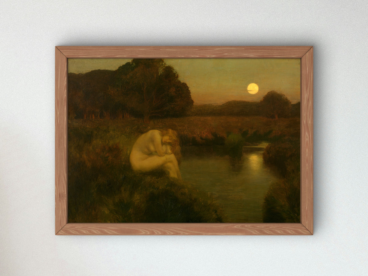 At Nightfall by Émile René Ménard, Wall Art Print, Fine Art Reproduction, Museum Quality Decor, Poster