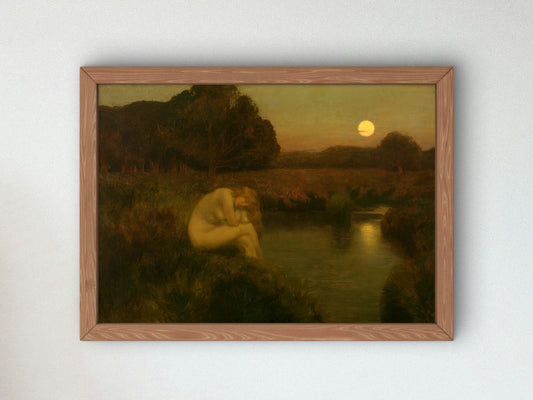 At Nightfall by Émile René Ménard, Wall Art Print, Fine Art Reproduction, Museum Quality Decor, Poster