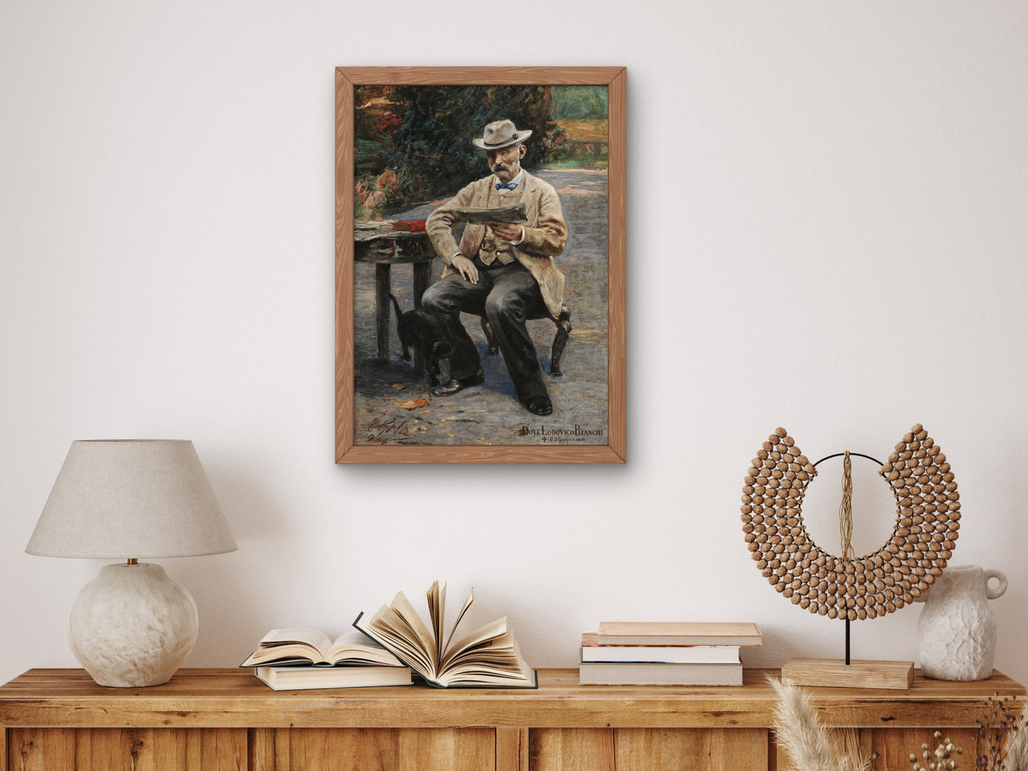 Portrait of Lodovico Bianchi by Emilio Gola 1906, Wall Art Print, Fine Art Reproduction, Museum Quality Decor, Poster