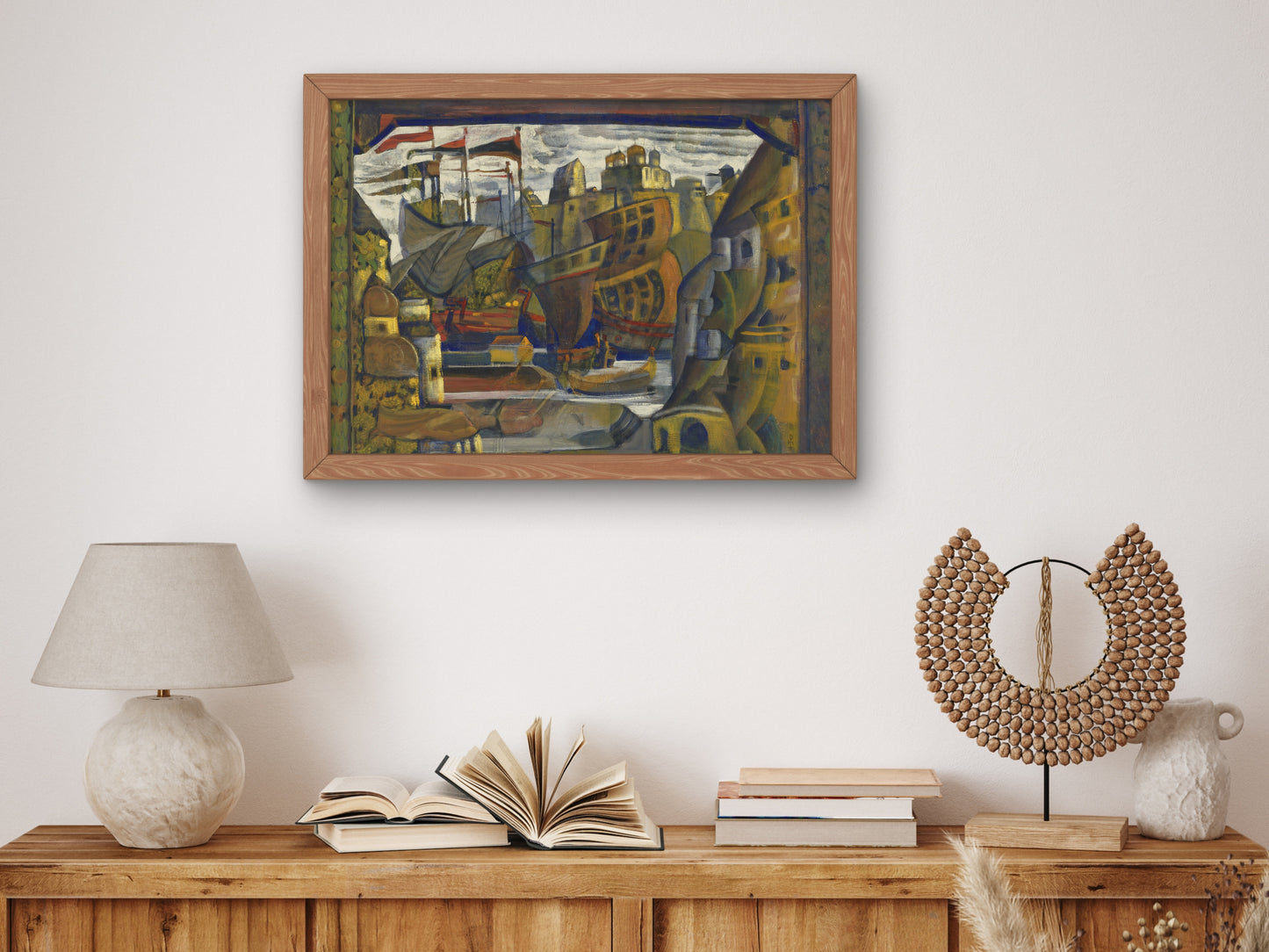 The Novgorod Market From Sadko by Nicholas Roerich 1920, Wall Art Print, Fine Art Reproduction, Museum Quality Decor, Poster