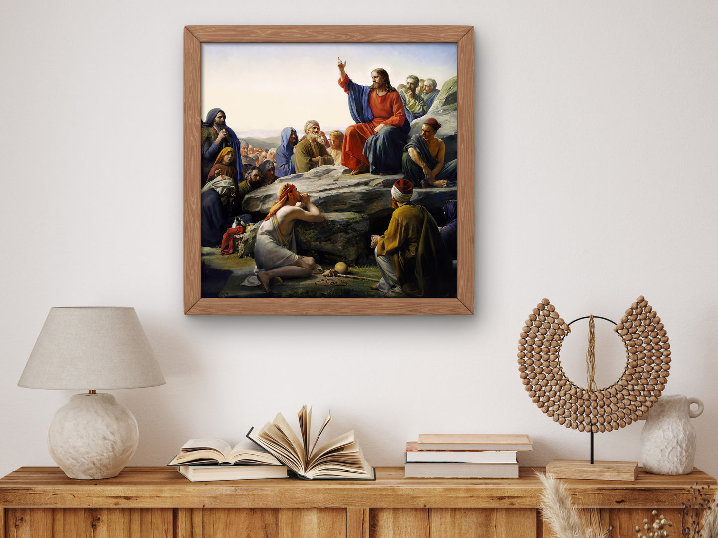 The Sermon on the Mount by Carl Bloch 1890, Wall Art Print, Fine Art Reproduction, Museum Quality Decor, Poster