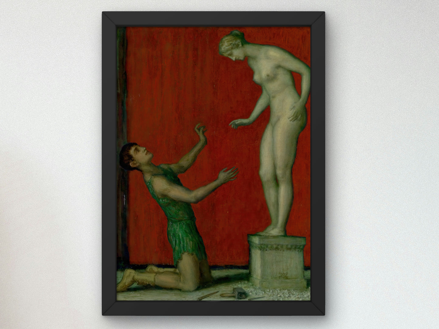 Pygmalion by Franz von Stuck 1926, Wall Art Print, Fine Art Reproduction, Museum Quality Decor, Poster