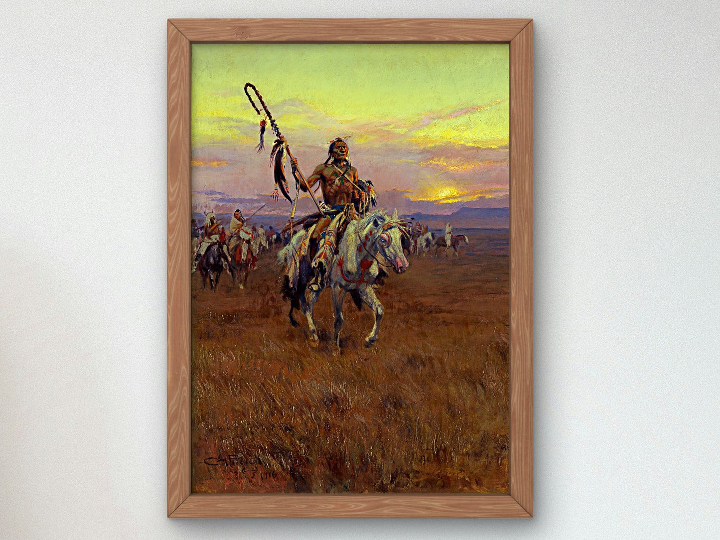 Medicine Man by Charles Marion Russell 1916, Wall Art Print, Fine Art Reproduction, Museum Quality Decor, Poster