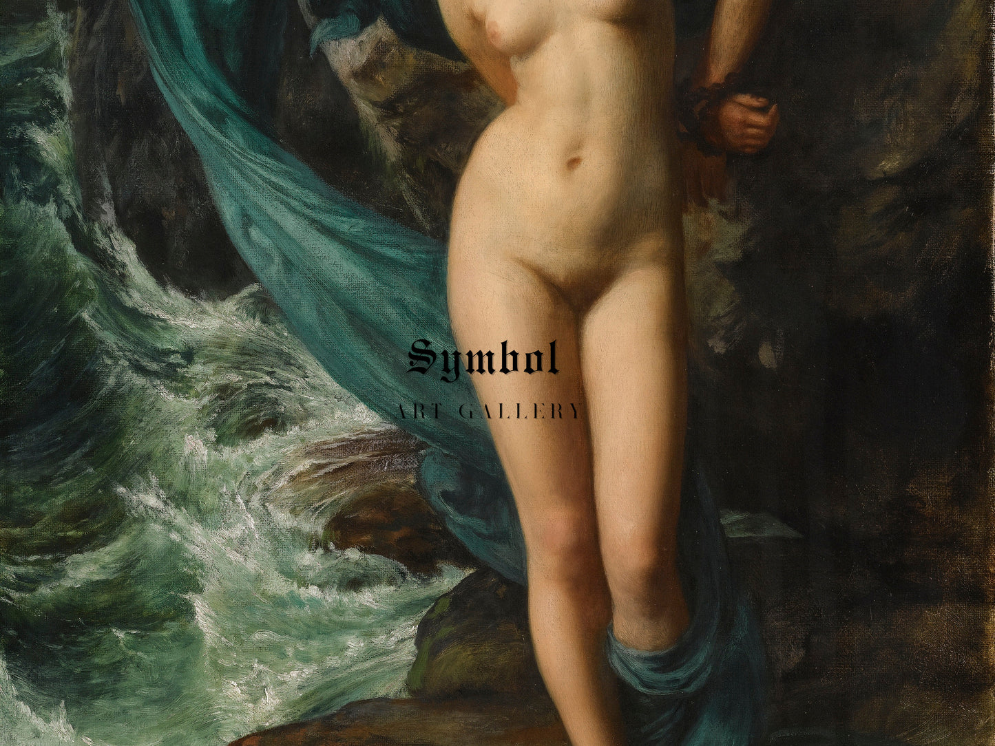 Andromeda by Edward John Poynter 1869, Wall Art Print, Fine Art Reproduction, Museum Quality Decor, Poster