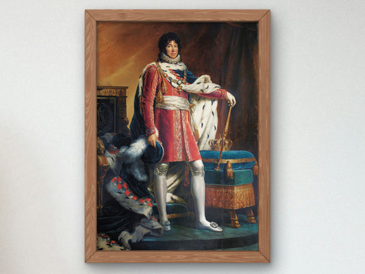 Portrait of Joachim Napoléon Murat by Jean Auguste Dominique Ingres 1867, Wall Art Print, Fine Art Reproduction, Museum Quality Decor