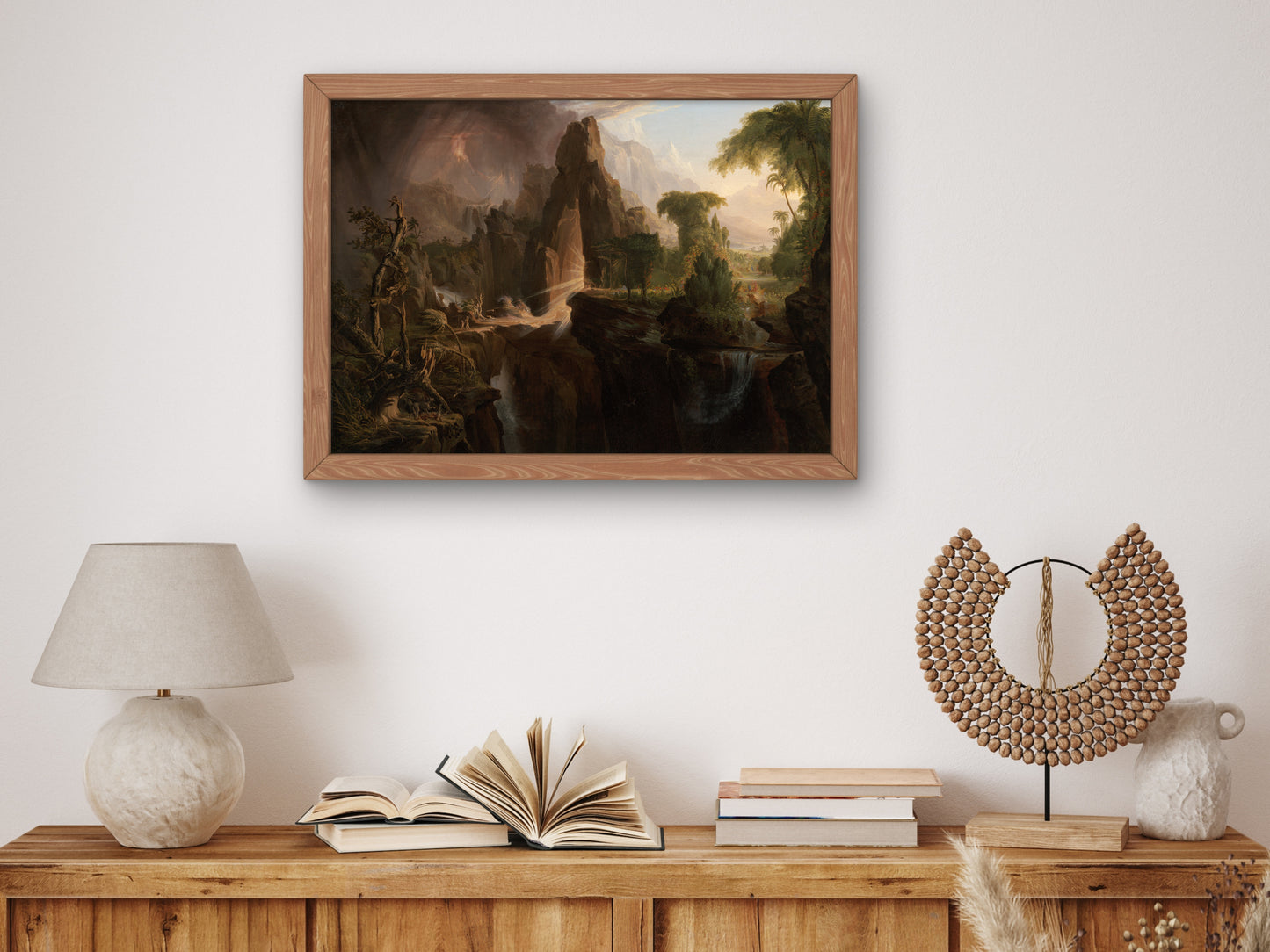 Expulsion from the Garden of Eden by Thomas Cole 1828, Wall Art Print, Fine Art Reproduction, Museum Quality Decor, Poster