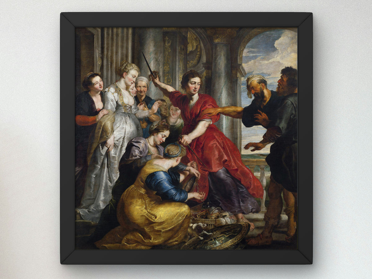 Achilles Discovered by Ulysses and Diomedes by Peter Paul Rubens, Wall Art Print, Fine Art Reproduction, Museum Quality Decor, Poster
