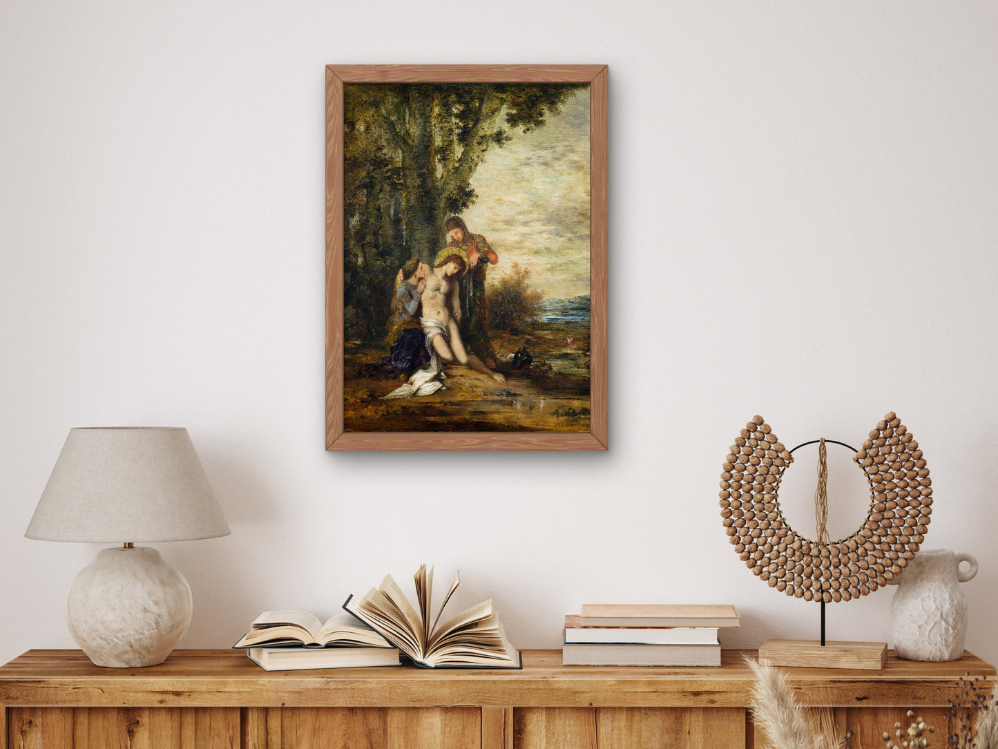 The Martyred Saint Sebastian by Gustave Moreau 1869, Wall Art Print, Fine Art Reproduction, Museum Quality Decor, Poster