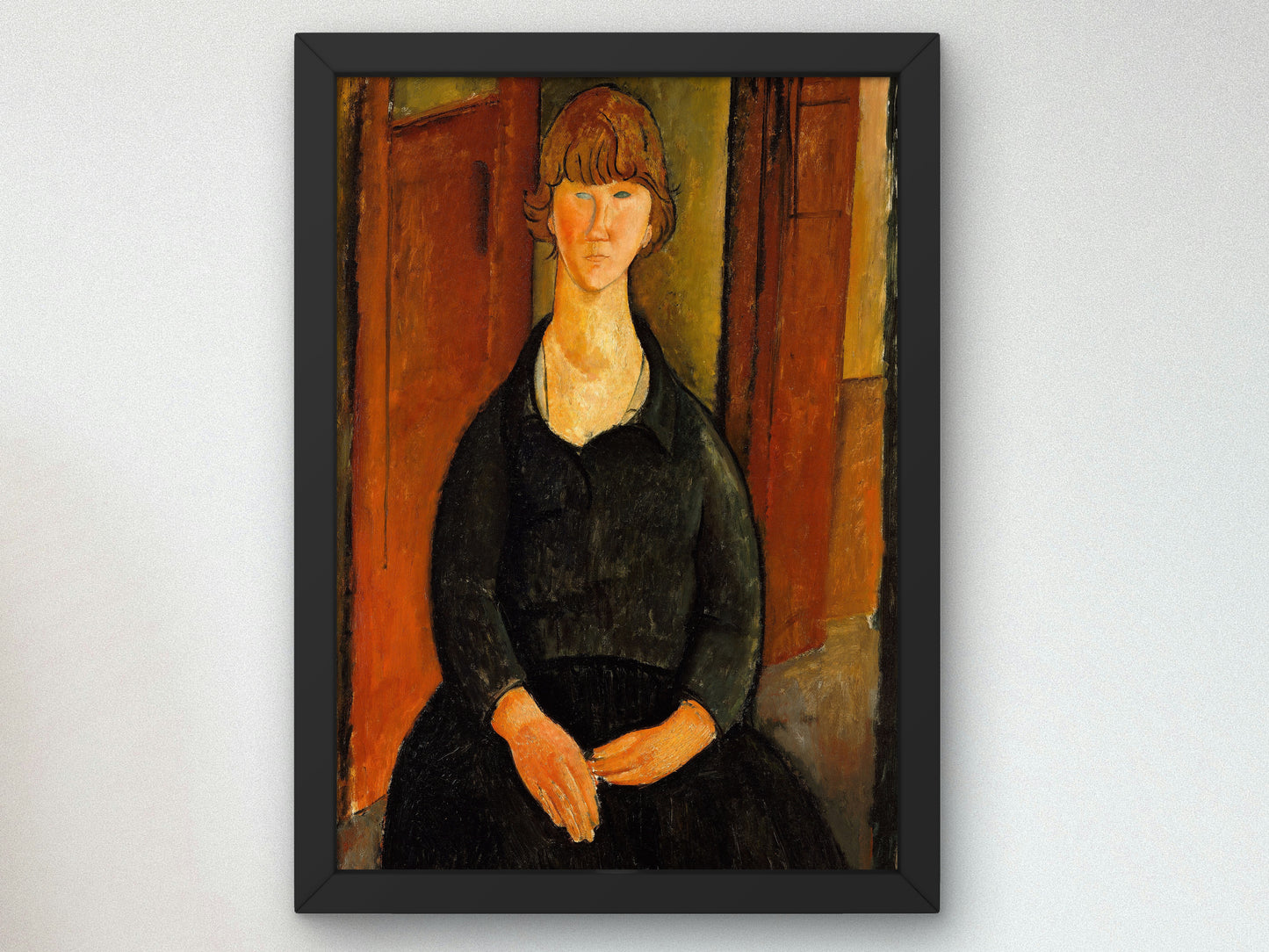 Flower Vendor by Amedeo Modigliani 1919, Wall Art Print, Fine Art Reproduction, Museum Quality Decor, Poster
