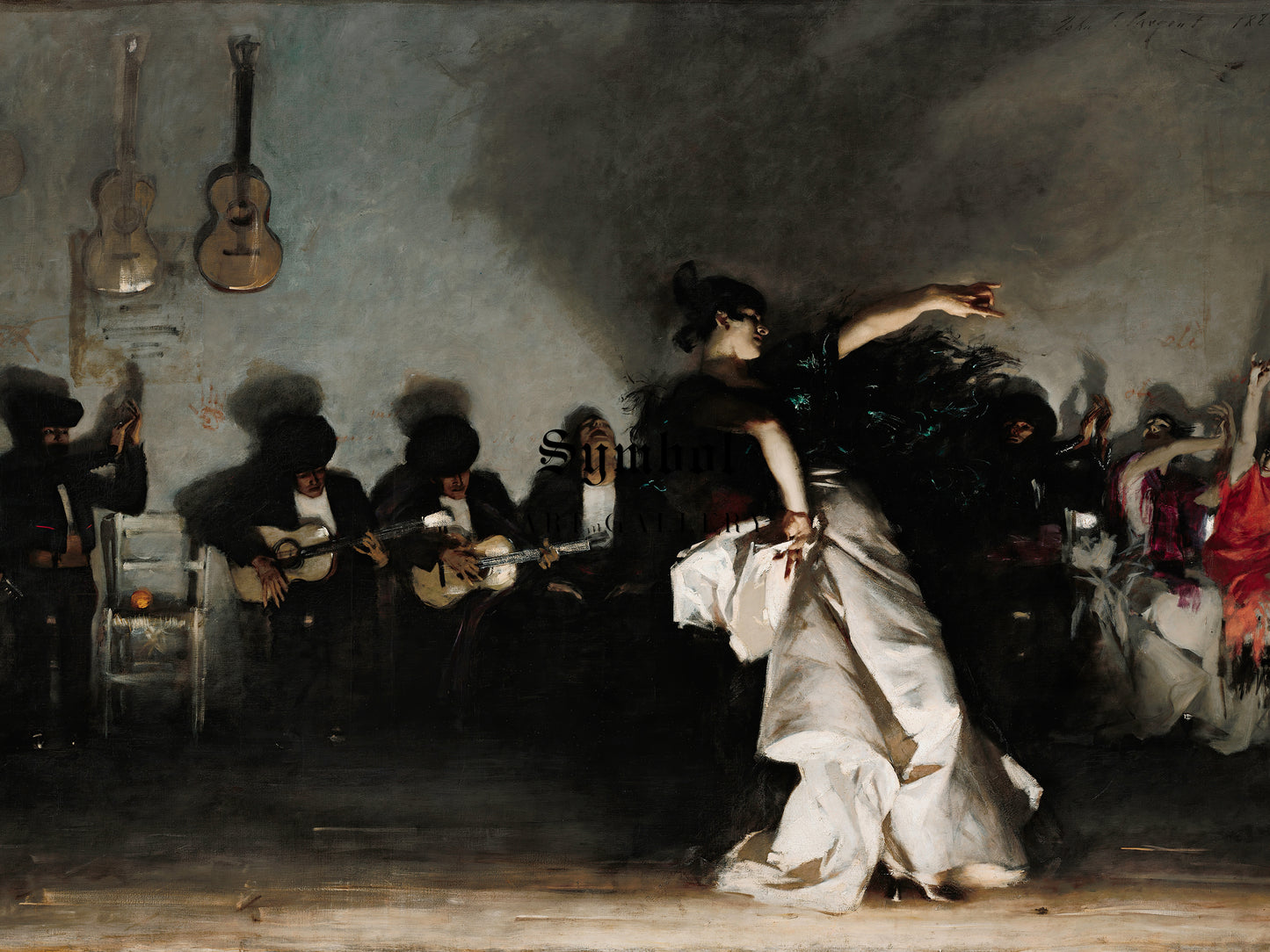 El Jaleo by John Singer Sargent 1882, Wall Art Print, Fine Art Reproduction, Museum Quality Decor, Poster
