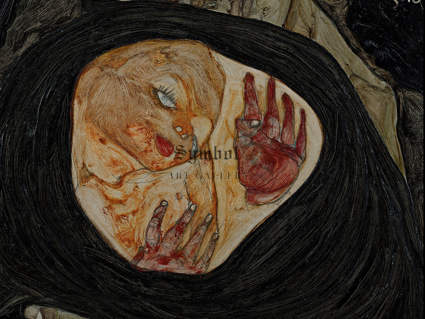 Dead Mother I by Egon Schiele 1910, Wall Art Print, Fine Art Reproduction, Museum Quality Decor, Poster