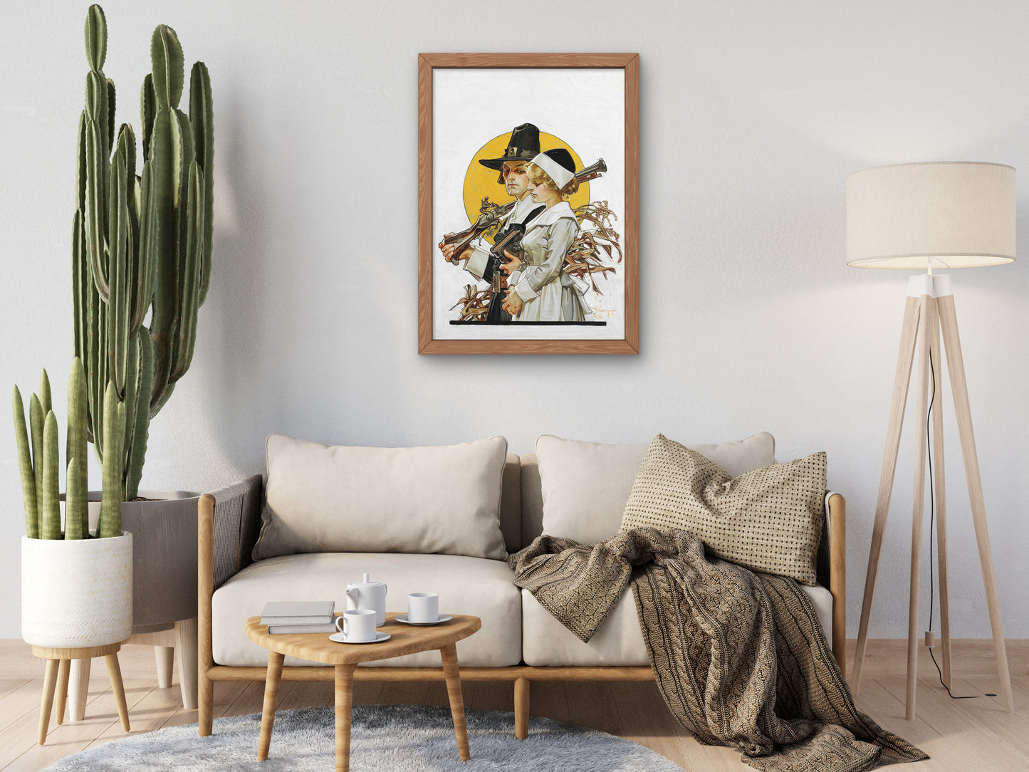 Giving Thanks by Joseph Christian Leyendecker 1910, Wall Art Print, Fine Art Reproduction, Museum Quality Decor, Poster