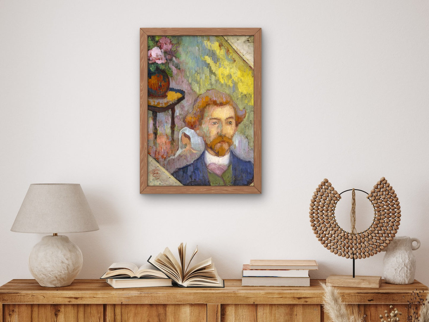 Portrait of Émile Schuffenecker by Émile Bernard 1889, Wall Art Print, Fine Art Reproduction, Museum Quality Decor, Poster