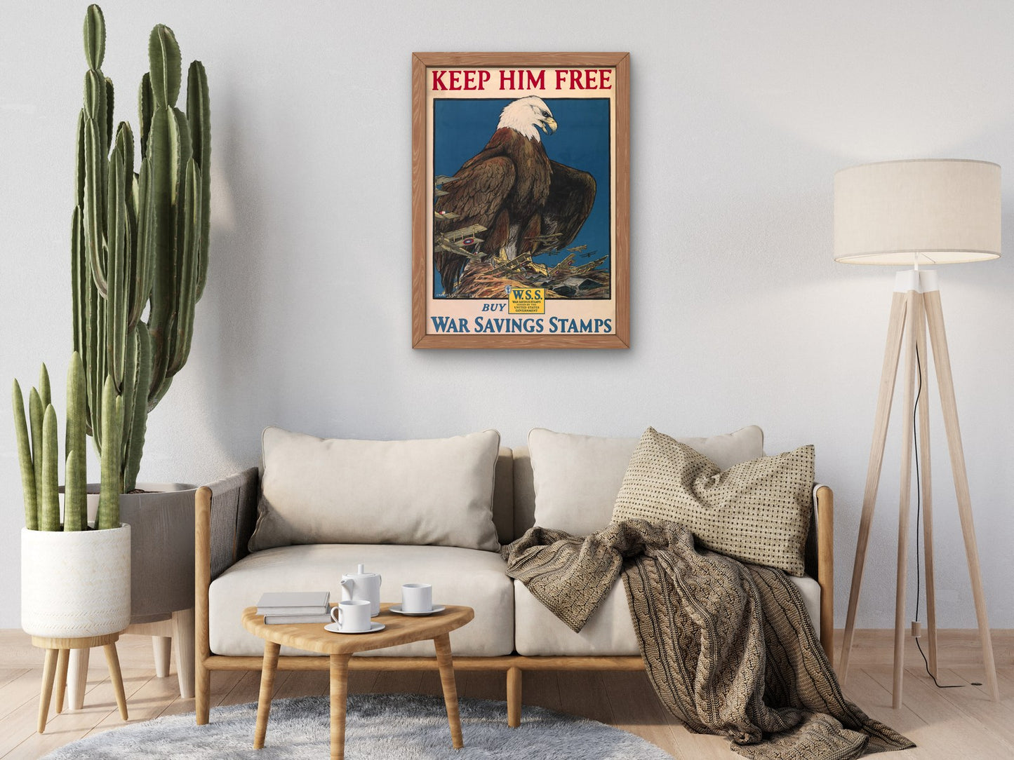 Keep Him Free by Charles Livingston Bull 1918, Wall Art Print, Fine Art Reproduction, Museum Quality Decor, Poster