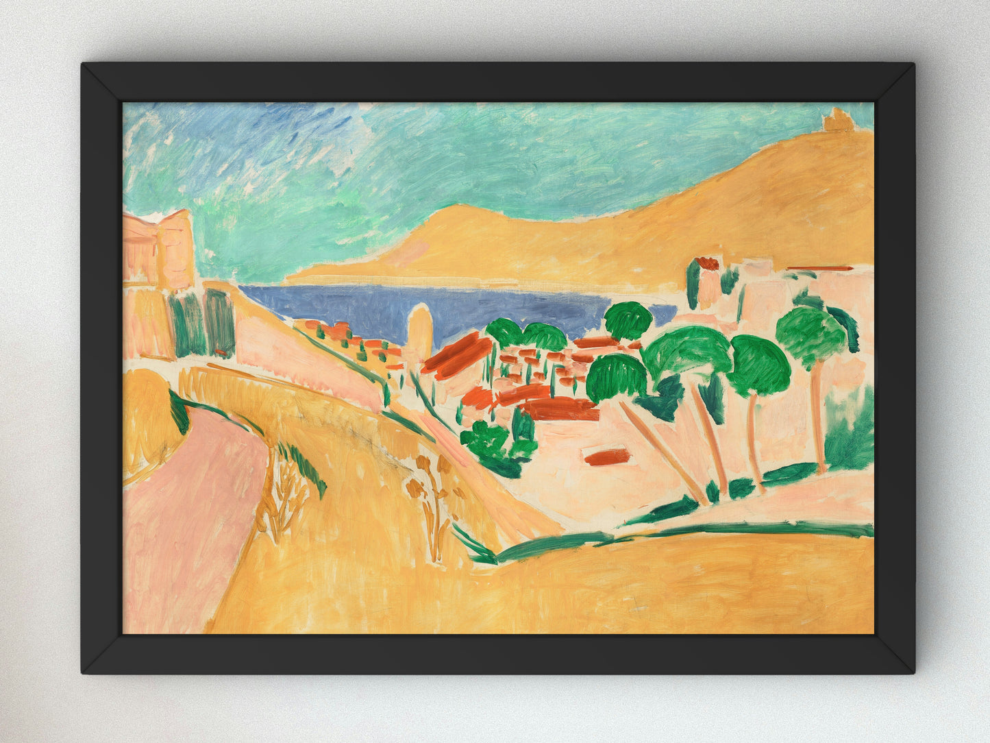 Collioure in August by Henri Matisse 1911, Wall Art Print, Fine Art Reproduction, Museum Quality Decor, Poster