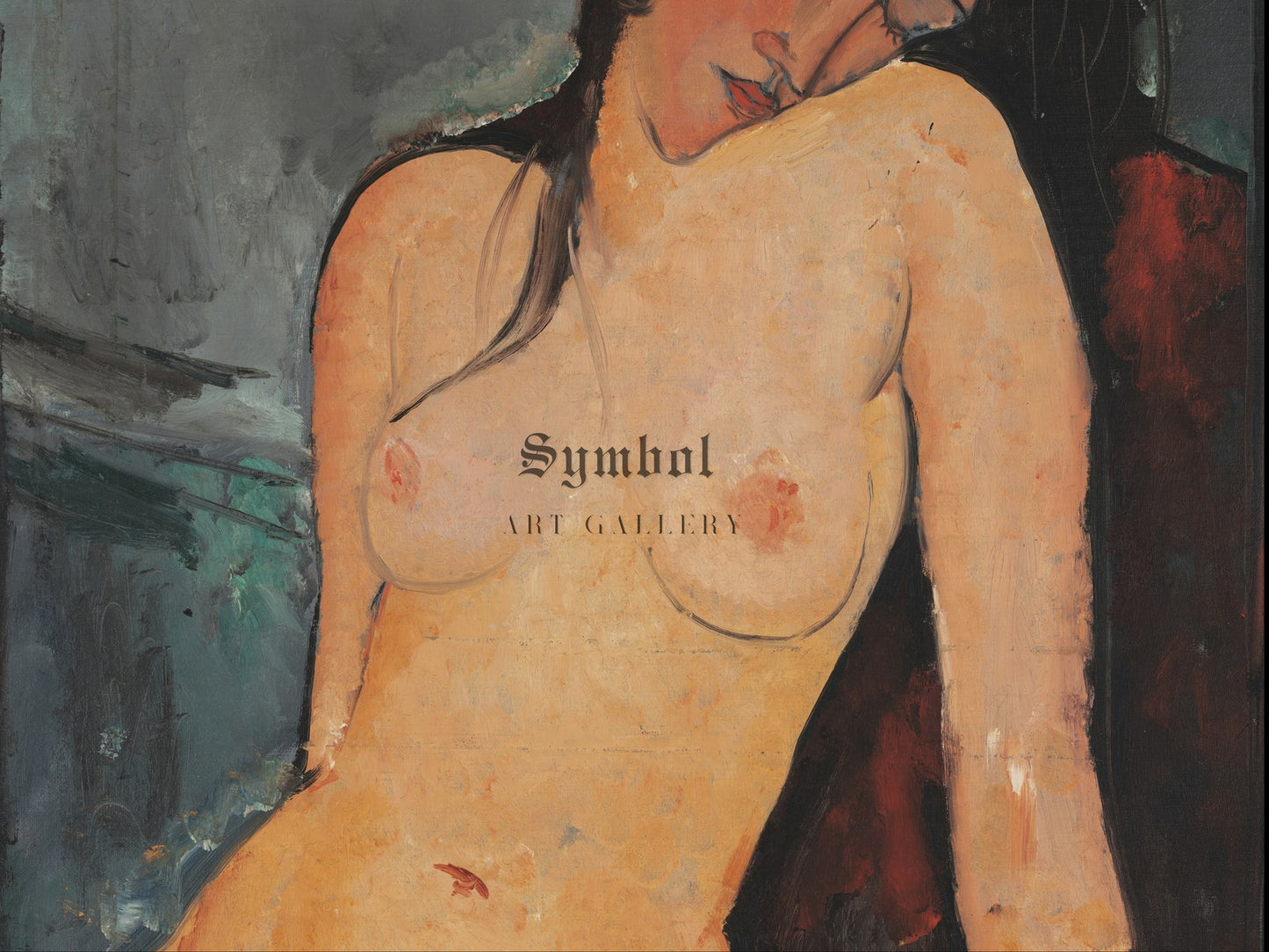 Female Nude by Amedeo Modigliani 1916, Wall Art Print, Fine Art Reproduction, Museum Quality Decor, Poster