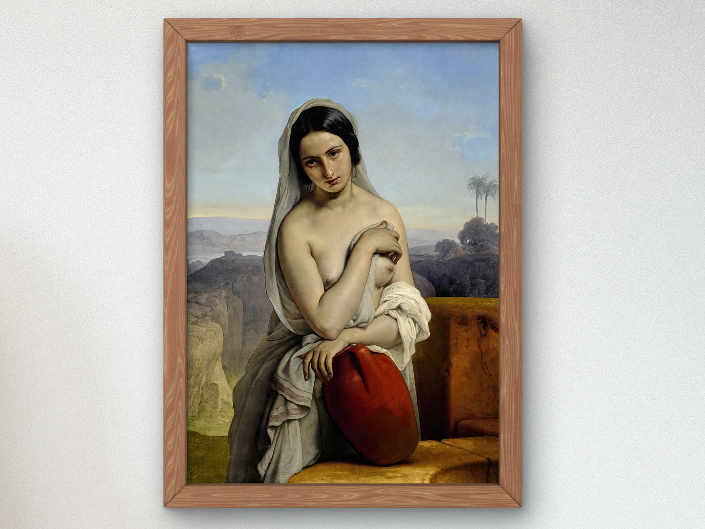 Rebecca at the Well by Francesco Hayez 1833, Wall Art Print, Fine Art Reproduction, Museum Quality Decor, Poster