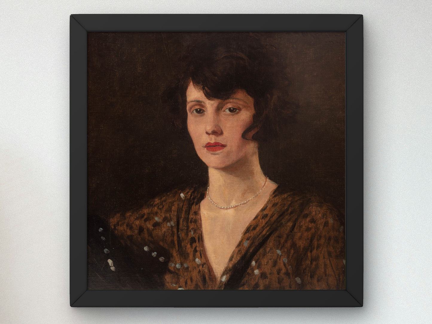 Portrait of a Woman by Feliks Michał Wygrzywalski 1927, Wall Art Print, Fine Art Reproduction, Museum Quality Decor, Poster