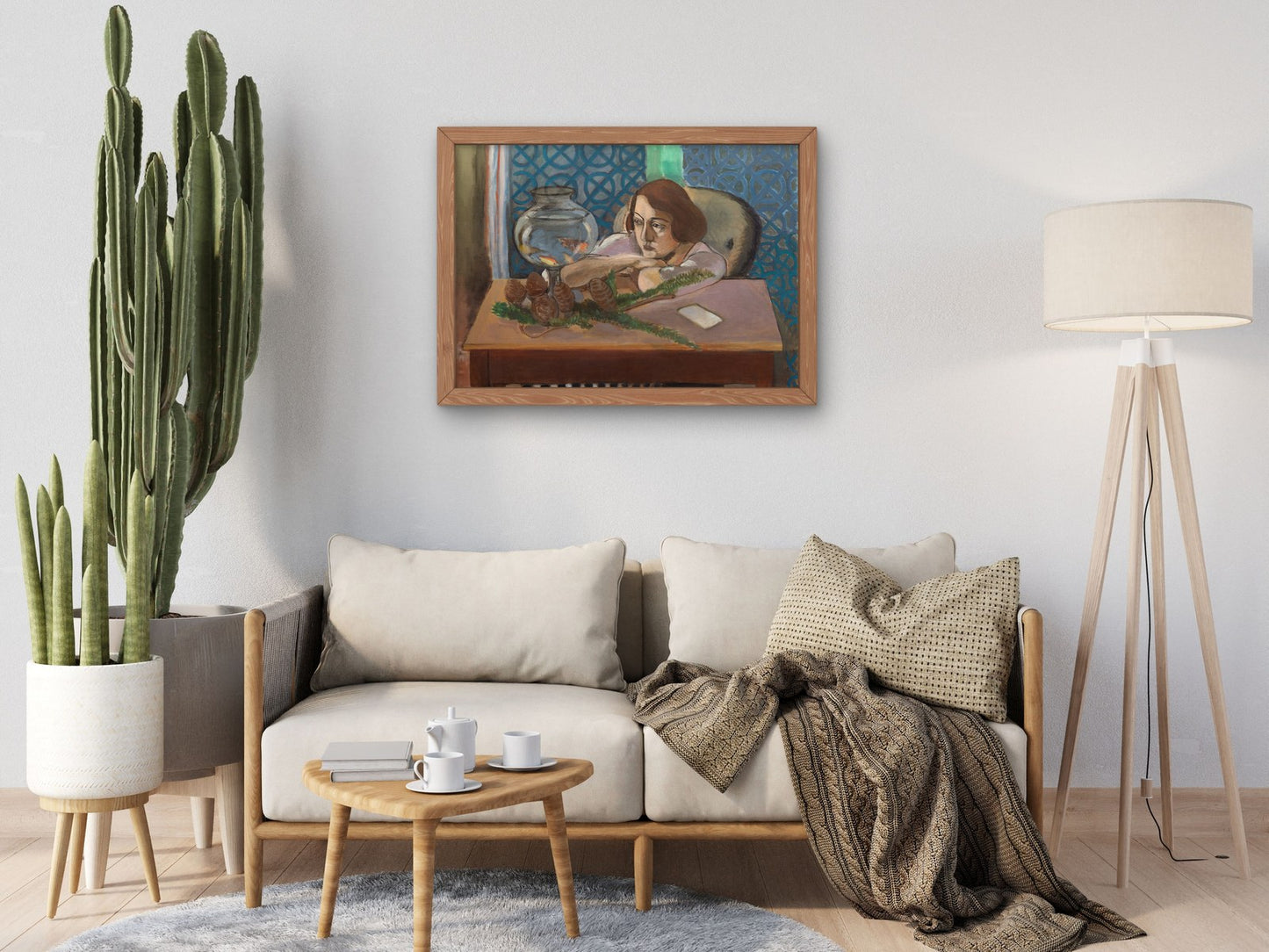 Woman before an Aquarium by Henri Matisse 1921, Wall Art Print, Fine Art Reproduction, Museum Quality Decor, Poster