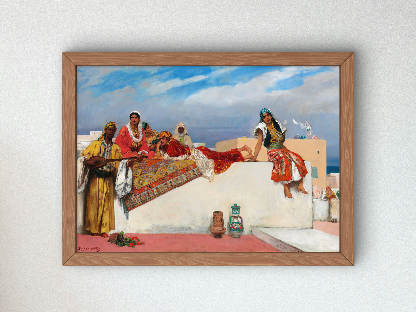 An Afternoon Idyll by Jean Joseph Benjamin Constant 1888, Wall Art Print, Fine Art Reproduction, Museum Quality Decor, Poster