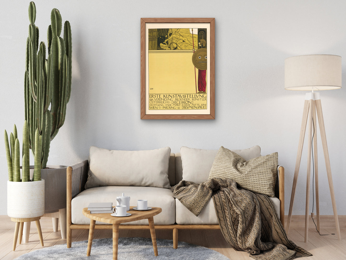 First Vienna Secession Exhibition by Gustav Klimt 1897, Wall Art Print, Fine Art Reproduction, Museum Quality Decor, Poster