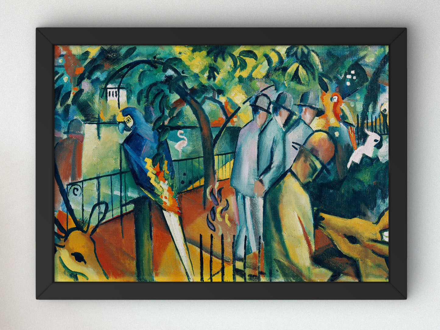 Zoological Garden I by August Macke 1912, Wall Art Print, Fine Art Reproduction, Museum Quality Decor, Poster