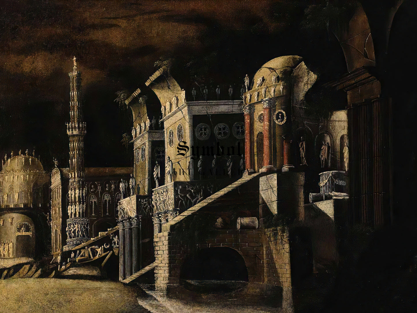 View of an Imaginary Palace by François de Nomé, Wall Art Print, Fine Art Reproduction, Museum Quality Decor, Poster