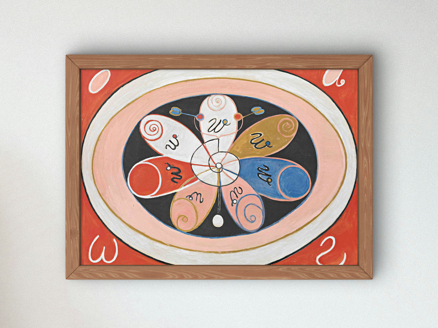 Evolution No. 15 Group IV The Seven Pointed Stars by Hilma af Klint 1907, Wall Art Print, Fine Art Reproduction, Museum Quality Decor