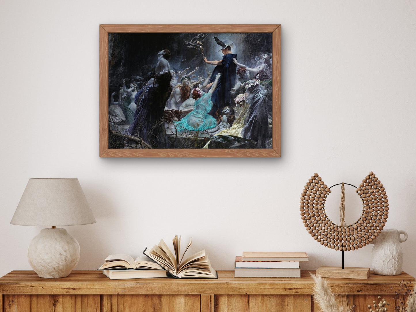 The Souls At The Acheron by Adolf Hirémy Hirschl 1898, Wall Art Print, Fine Art Reproduction, Museum Quality Decor, Poster