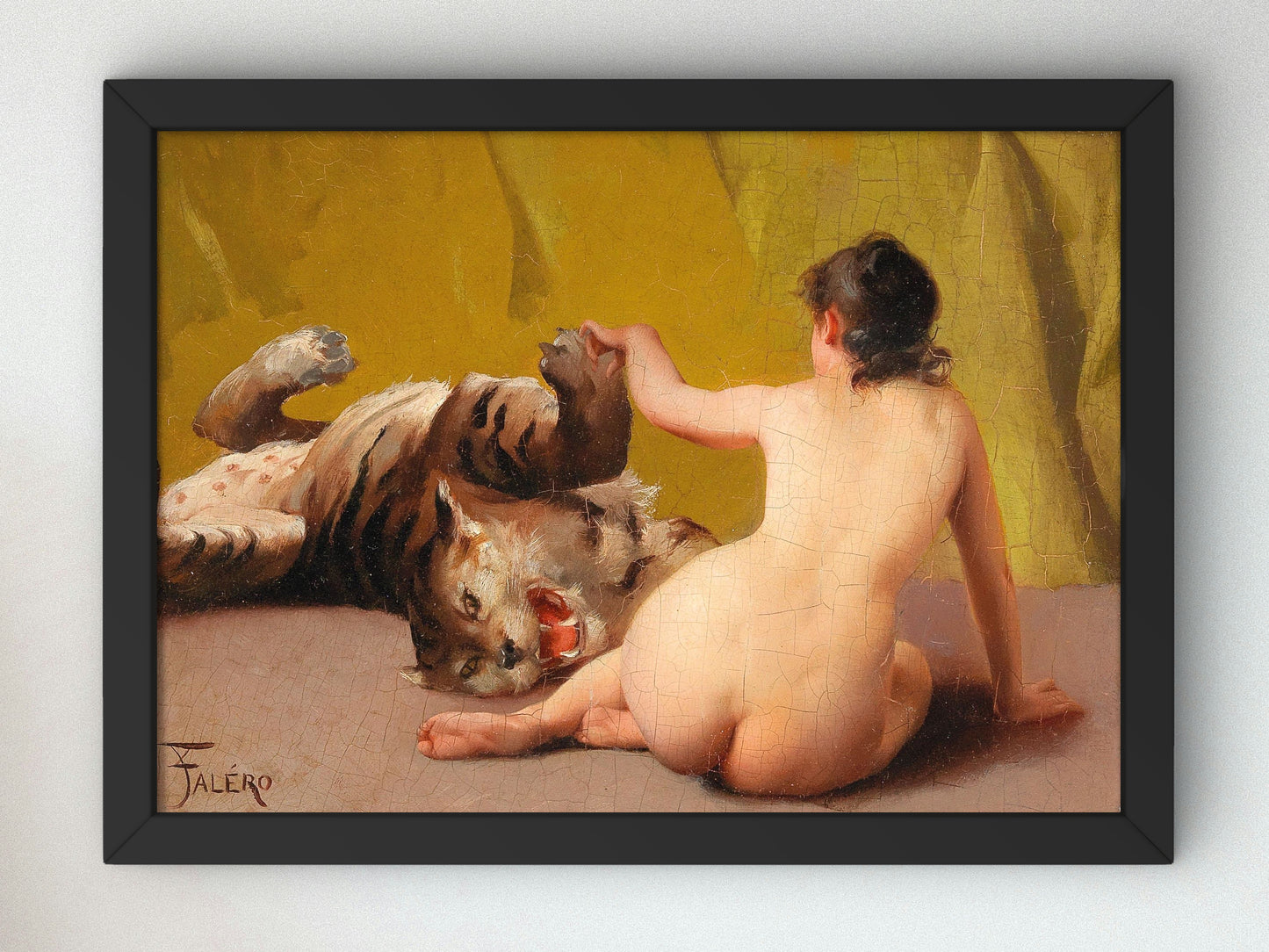 Night by Luis Ricardo Falero 1883, Wall Art Print, Fine Art Reproduction, Museum Quality Decor, Poster
