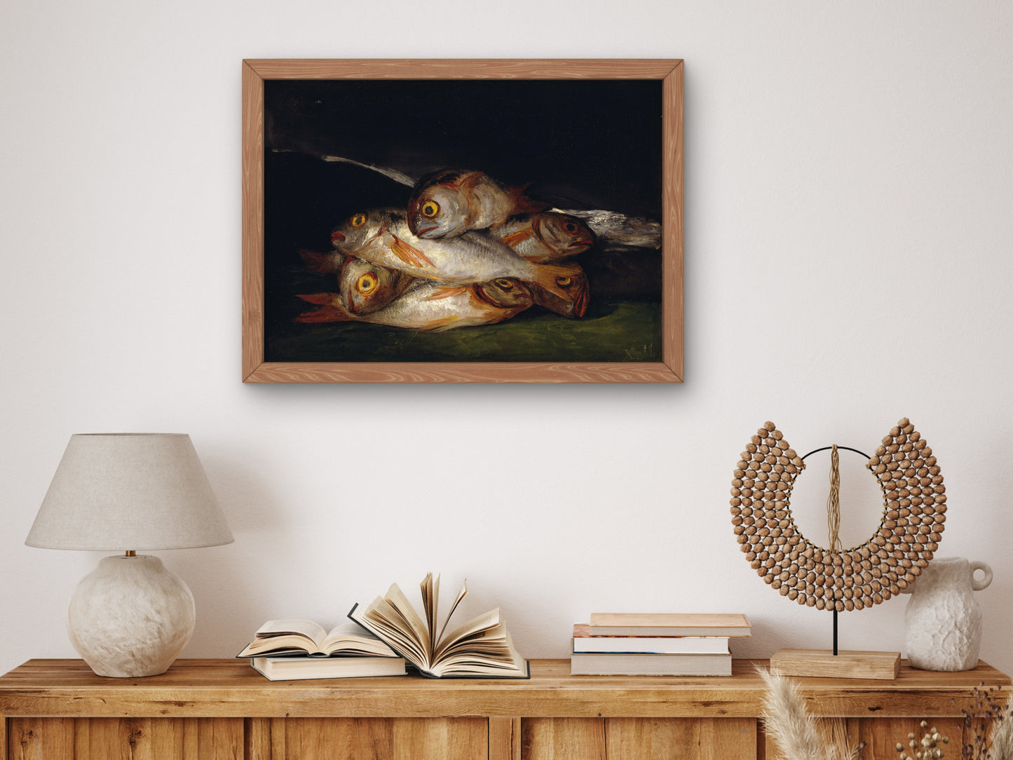 Still Life with Golden Bream by Francisco de Goya, Wall Art Print, Fine Art Reproduction, Museum Quality Decor, Poster