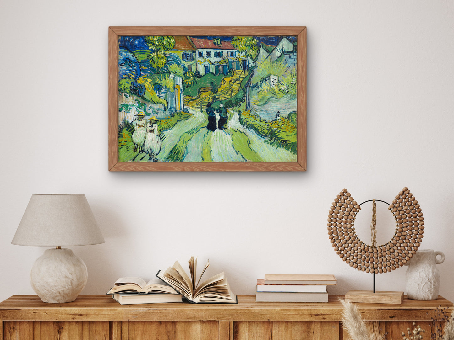 Stairway at Auvers by Vincent van Gogh 1890, Wall Art Print, Fine Art Reproduction, Museum Quality Decor, Poster