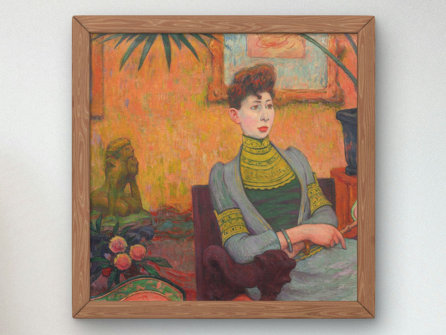Portrait of Madame Champsaur by Émile Schuffenecker 1890, Wall Art Print, Fine Art Reproduction, Museum Quality Decor, Poster