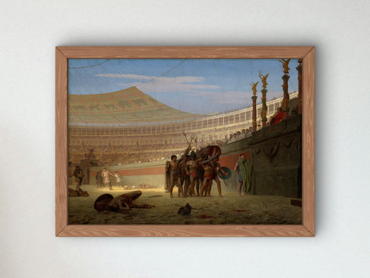 Hail Caesar, We Who Are About to Die Salute You by Jean Léon Gérôme 1859, Wall Art Print, Fine Art Reproduction, Museum Quality Decor