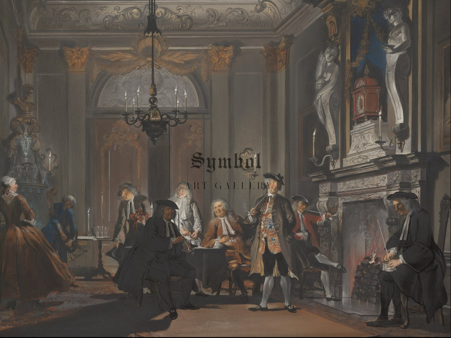 Nemo Loquebatur by Cornelis Troost 1740, Wall Art Print, Fine Art Reproduction, Museum Quality Decor, Poster