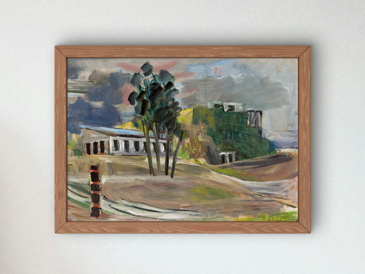 Paisagem by Ernesto de Fiori 1944, Wall Art Print, Fine Art Reproduction, Museum Quality Decor, Poster