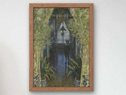 A Corner of the Apartment by Claude Monet 1875, Wall Art Print, Fine Art Reproduction, Museum Quality Decor, Poster
