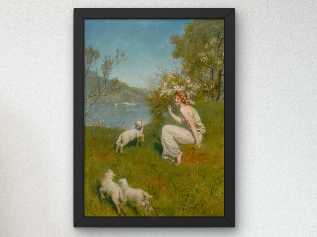 Woodland Nymph by John Collier, Wall Art Print, Fine Art Reproduction, Museum Quality Decor, Poster