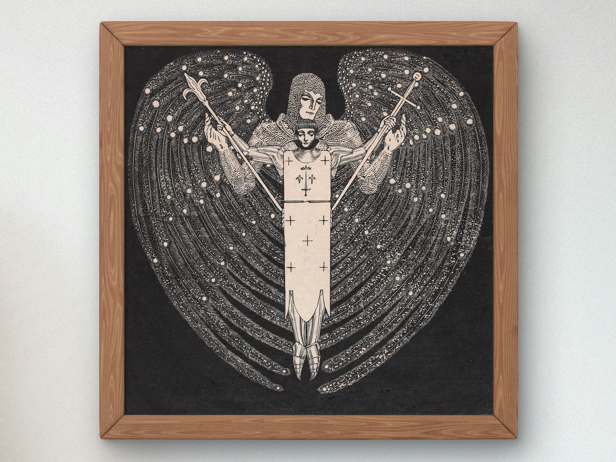 Joan of Arc by Wiktoria Gorynska 1929, Wall Art Print, Fine Art Reproduction, Museum Quality Decor, Poster