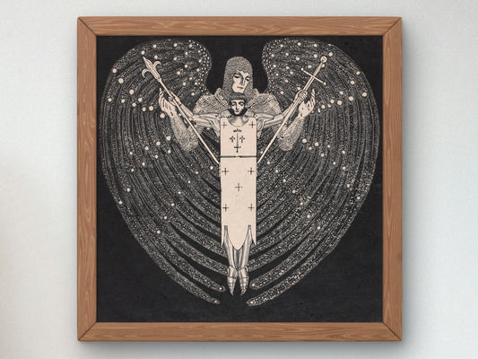 Joan of Arc by Wiktoria Gorynska 1929, Wall Art Print, Fine Art Reproduction, Museum Quality Decor, Poster